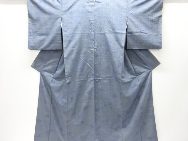 JAPANESE KIMONO / TSUMUGI / WOVEN LEAVES